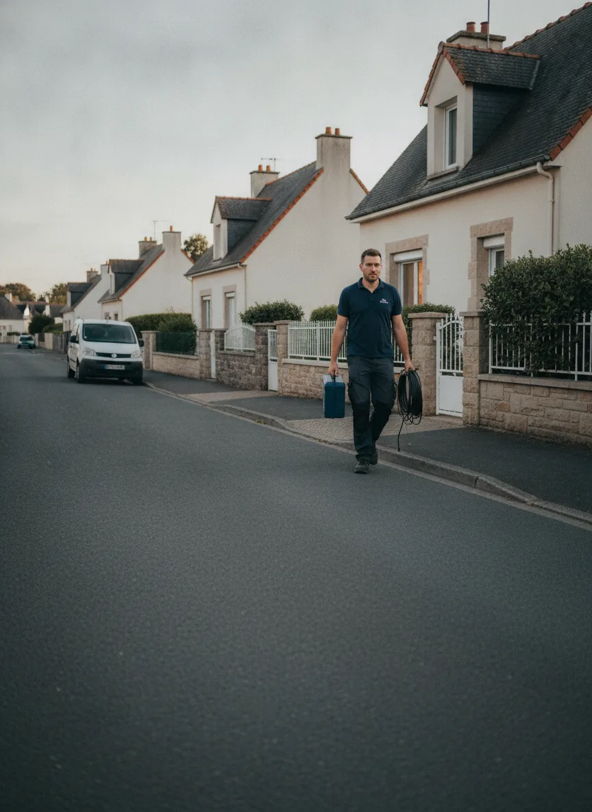 Débouchage canalisation Pleyben – intervention locale / la ville