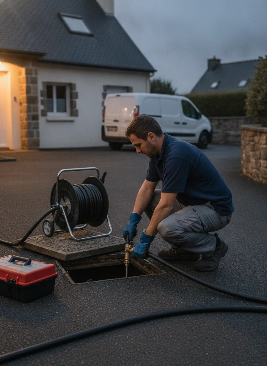 Débouchage canalisation Pleyben – méthode / geste technique